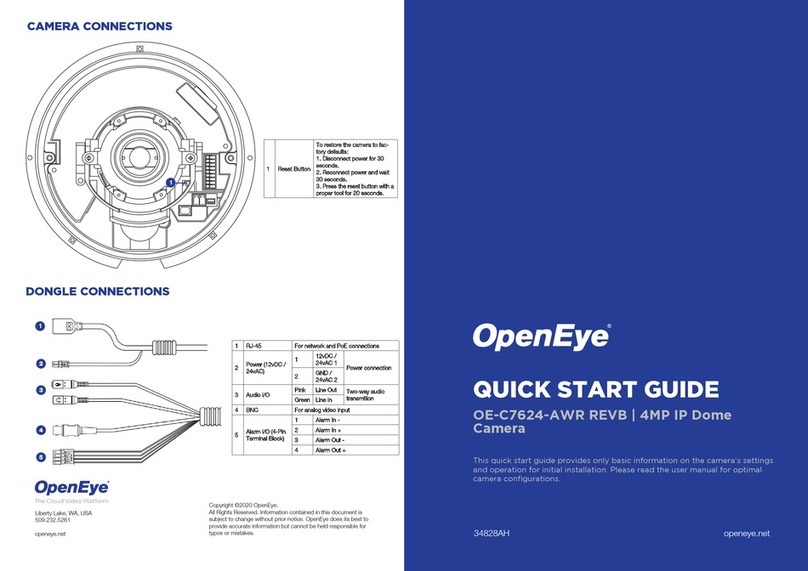 OpenEye OE-C7624-AWR quick start guide