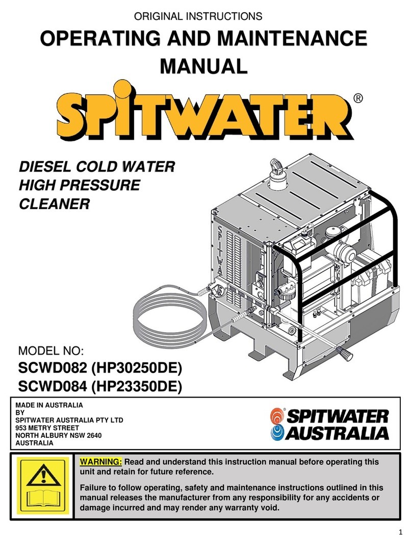 Spitwater SCWD082 Operating and maintenance manual