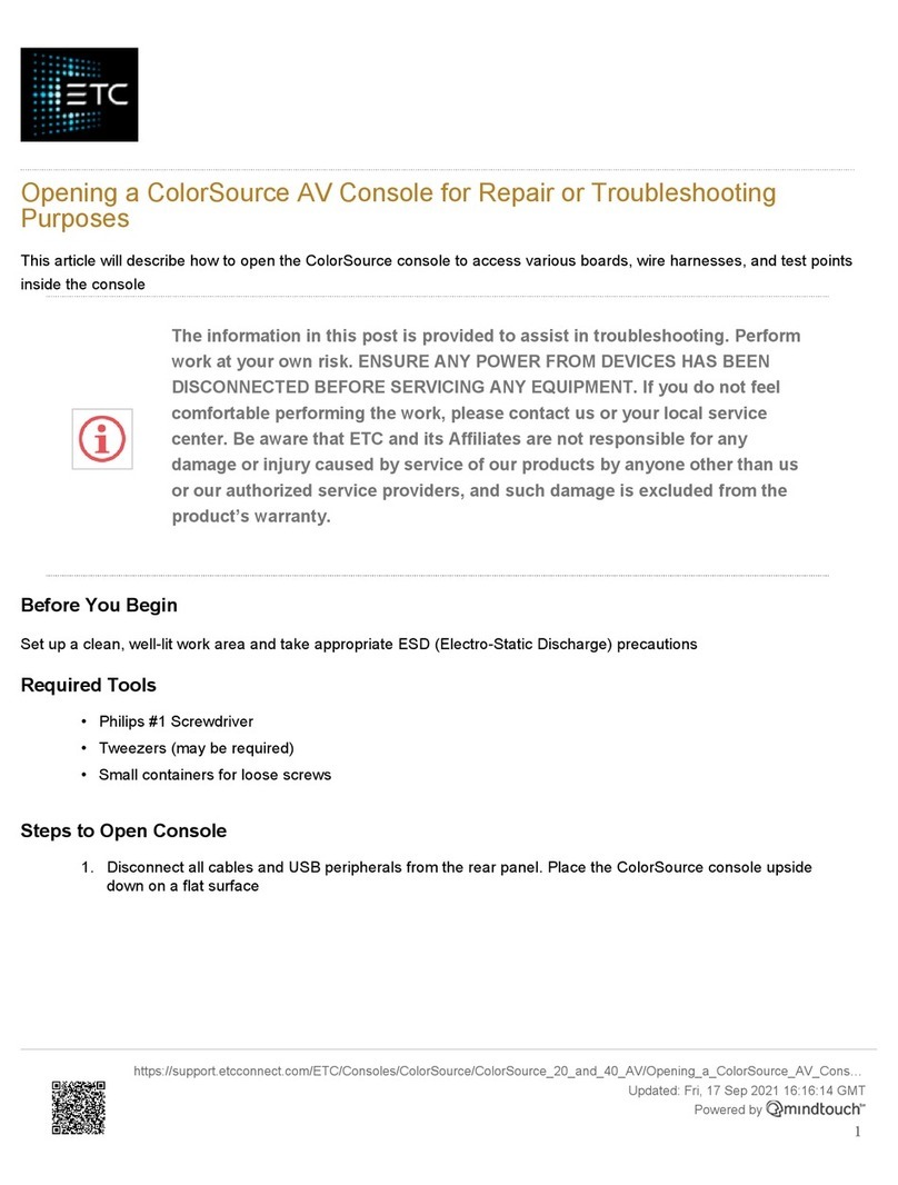 ETC ColorSource User manual
