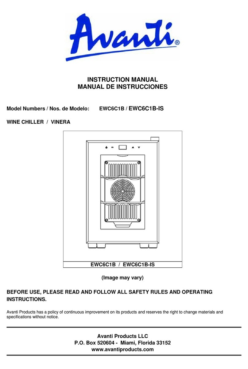 Avanti EWC6C1B User manual Avanti EWC6C1B User manual