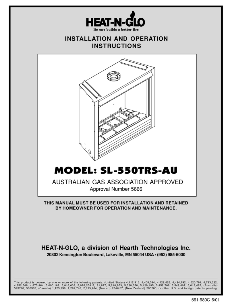 Hearth Technologies Heat-N-Glo SL-550TRS-AU User manual