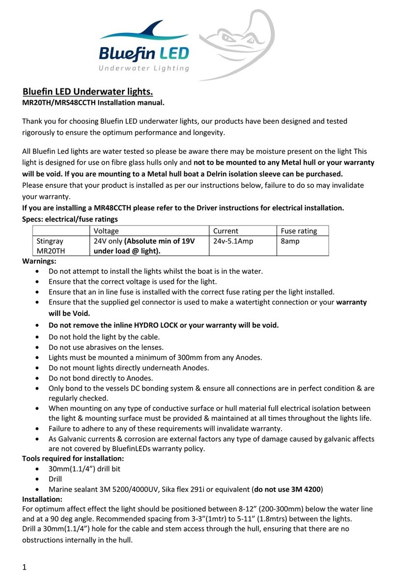 Bluefin LED MR48CCTH User manual
