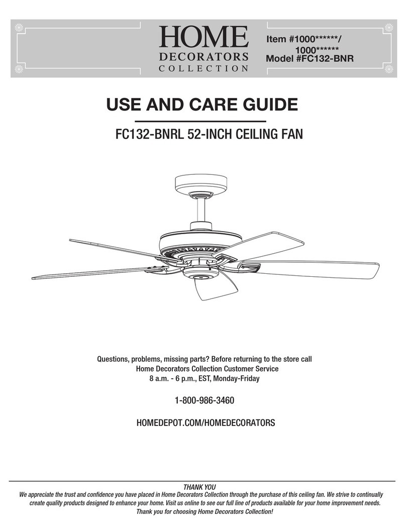 Home Decorators Collection FC132-BNRL Use and care guide