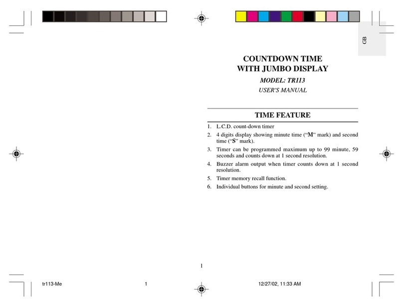 Oregon Scientific TR113 User manual