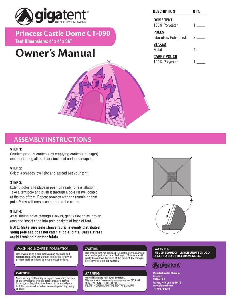 GigaTent CT-090 User manual GigaTent CT-090 User manual
