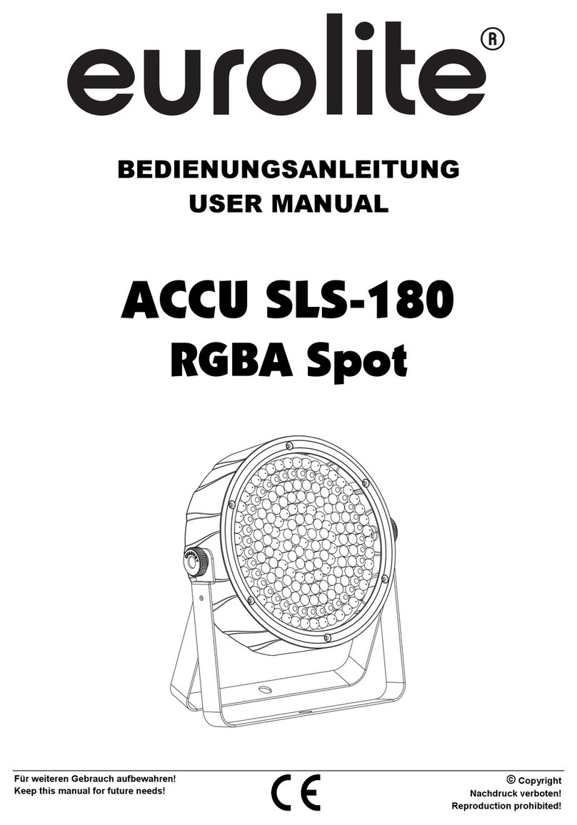 EuroLite ACCU SLS-180 user manual