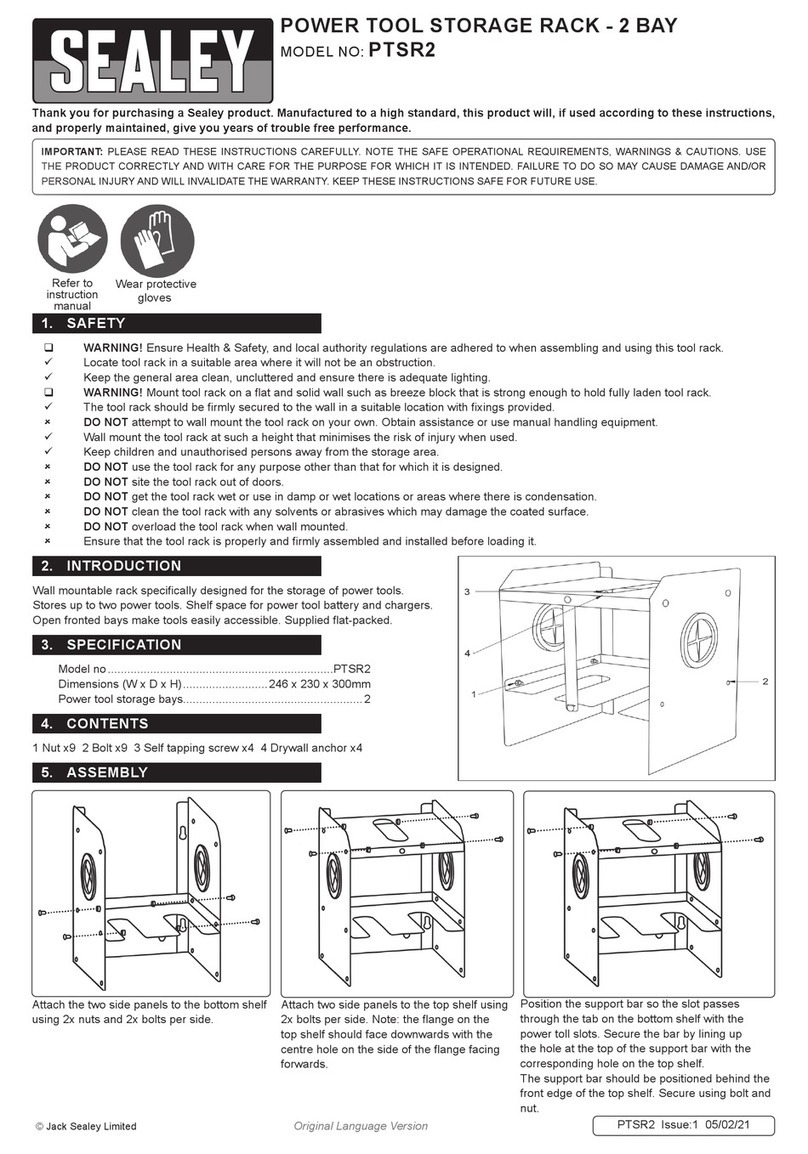 Sealey PTSR2 quick start guide