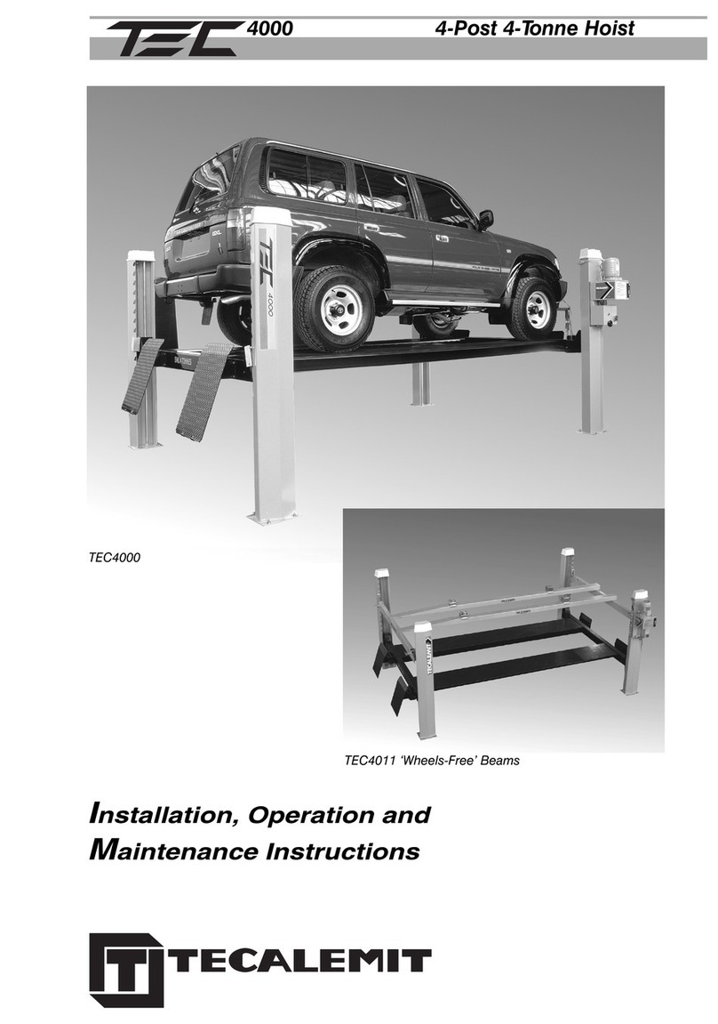 TECALEMIT TEC 4000 Installation, operation and maintenance instructions