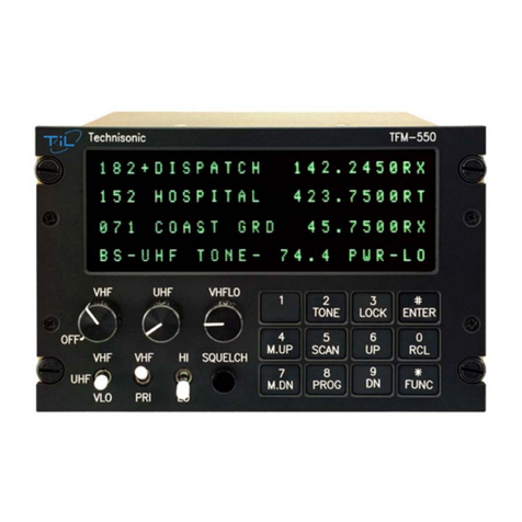 Technisonic Industries Limited TFM-550 User manual Technisonic Industries Limited TFM-550 User manual