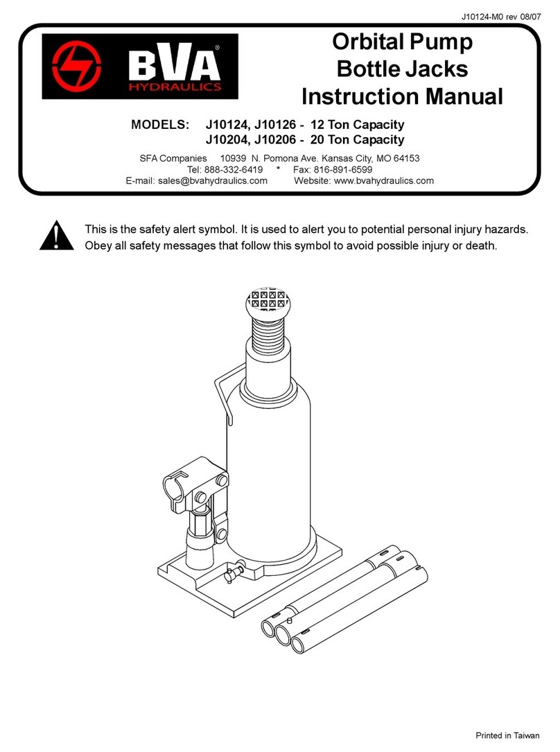 BVA J10124 instruction manual