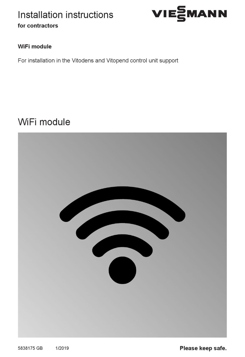 Viessmann WiFi module installation instructions
