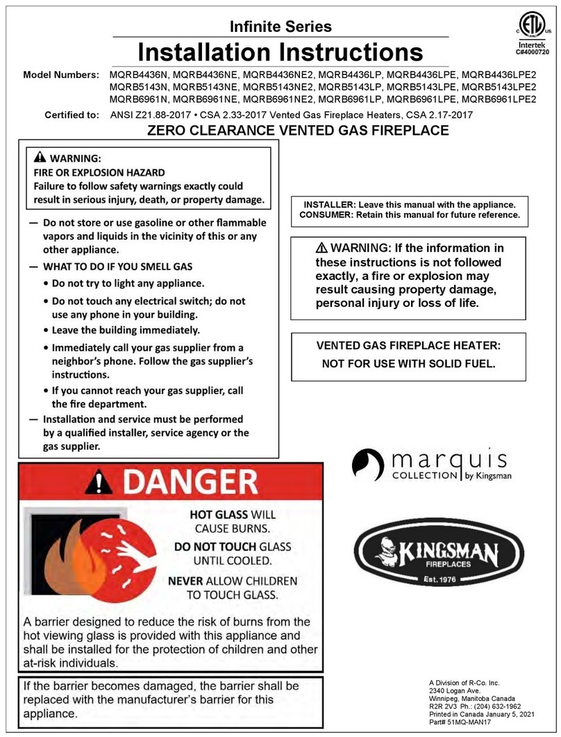 Kingsman Marquis Infinite Series installation instructions