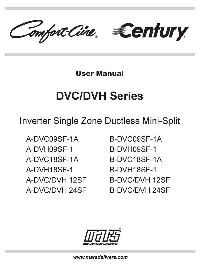 Mars Comfort-Aire Century DVC Series User manual
