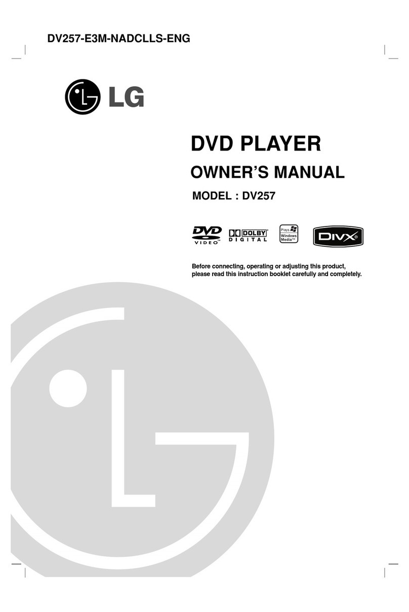 LG DV257 owner's manual
