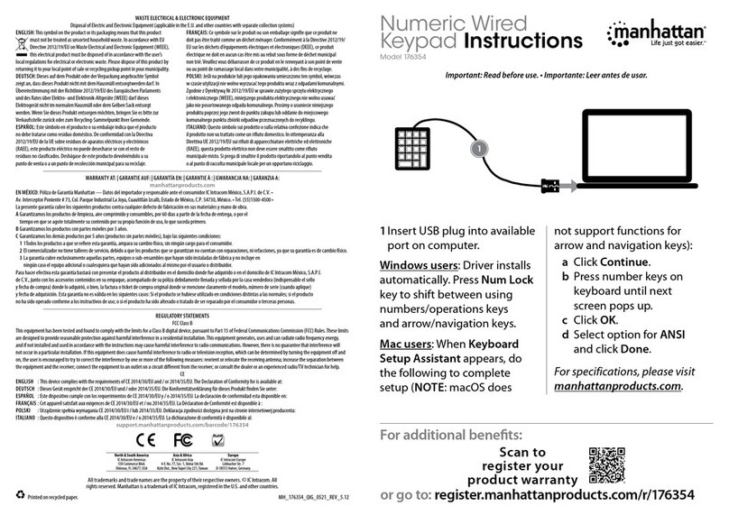 Manhattan 176354 User manual
