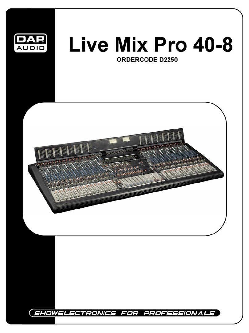 DAPAudio Live Mix Pro 40-8 manual