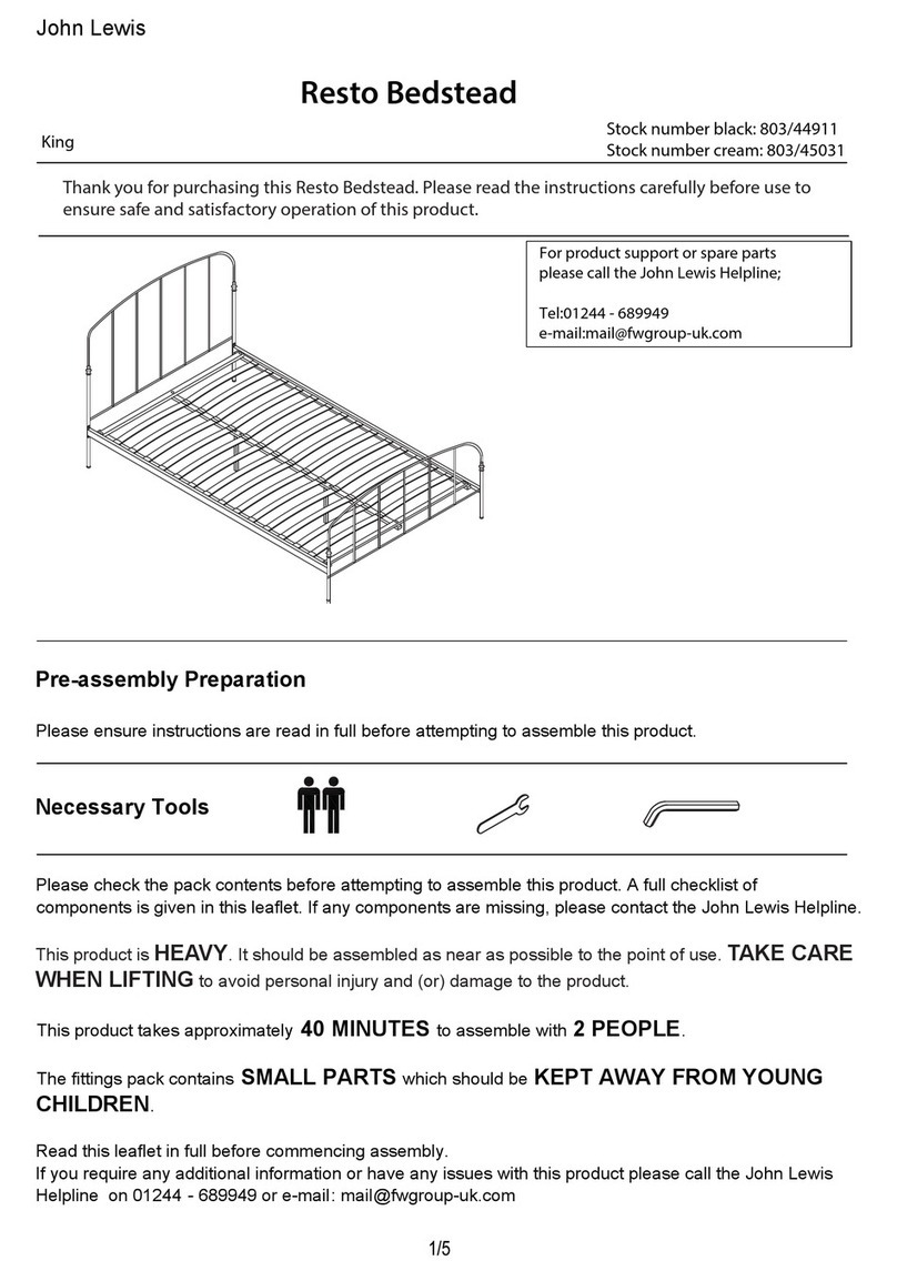 John Lewis Resto Bedstead manual