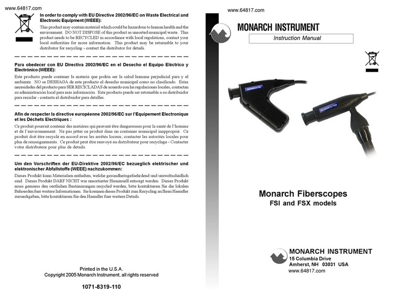 MONARCH INSTRUMENT FSI instruction manual