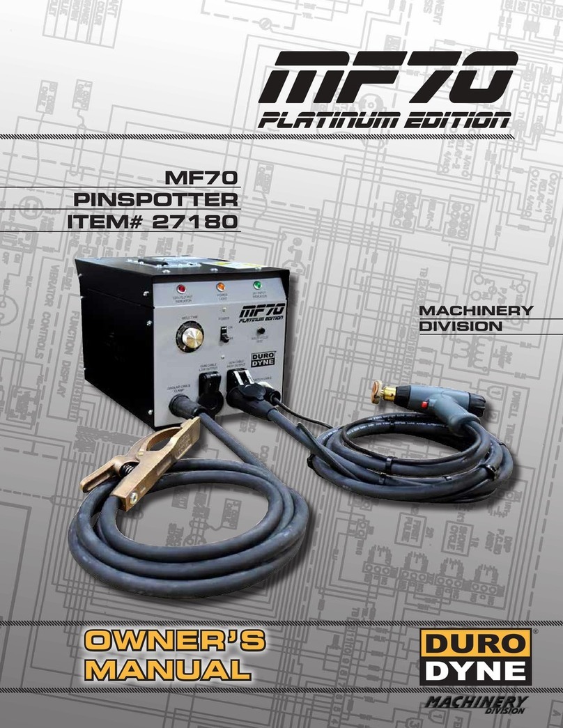 Duro Dyne Platinum Edition MF70 owner's manual