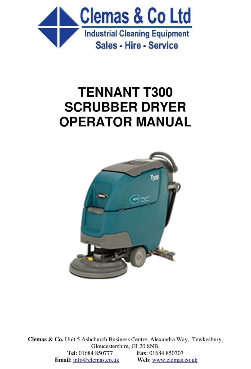 Clemas & Co Tennant GL20 Operator's manual