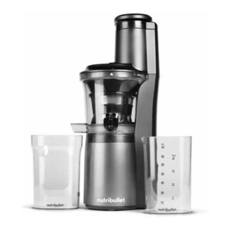 NUTRIBULLET Slow Juicer user guide