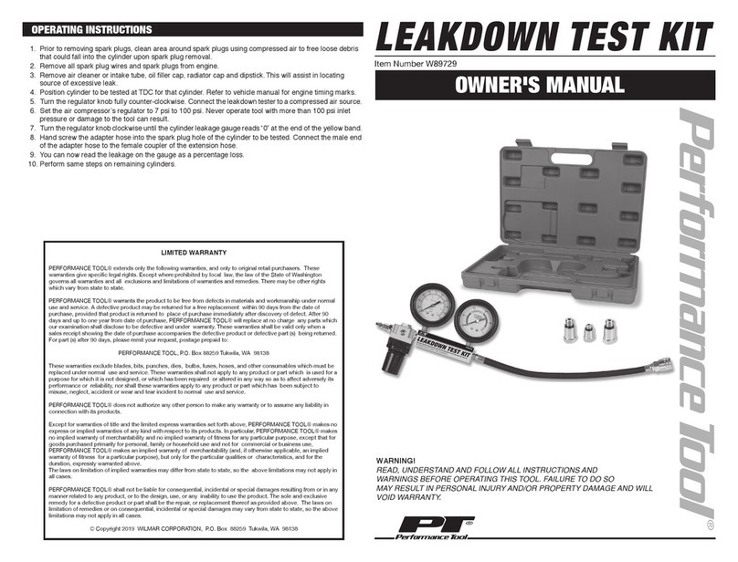PT W89729 owner's manual