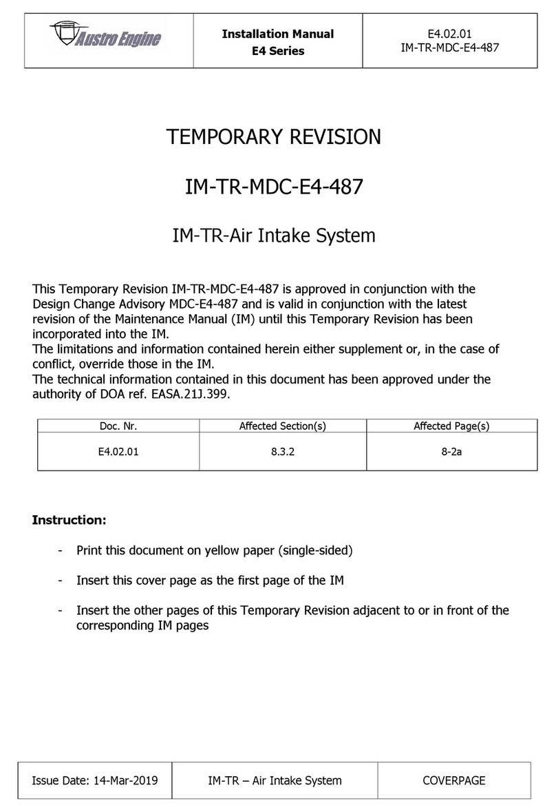 Austro Engine E4 Series installation manual Austro Engine E4 Series installation manual