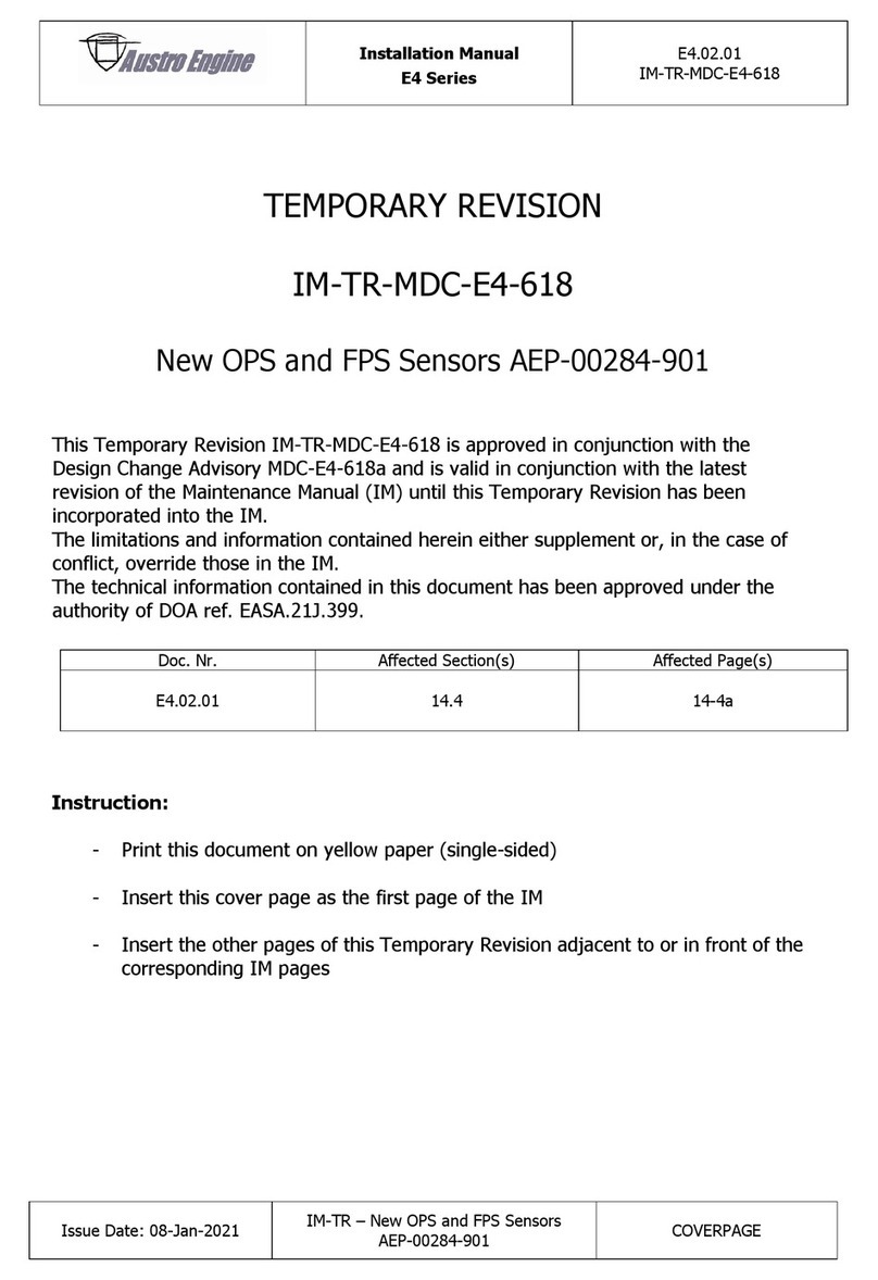 Austro Engine E4 Series installation manual Austro Engine E4 Series installation manual
