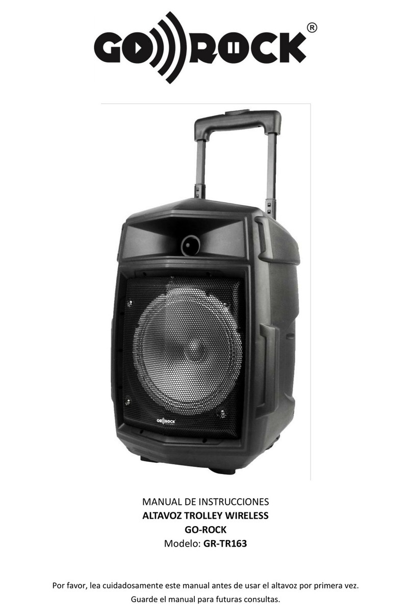 Go-Rock GR-TR163 instruction manual