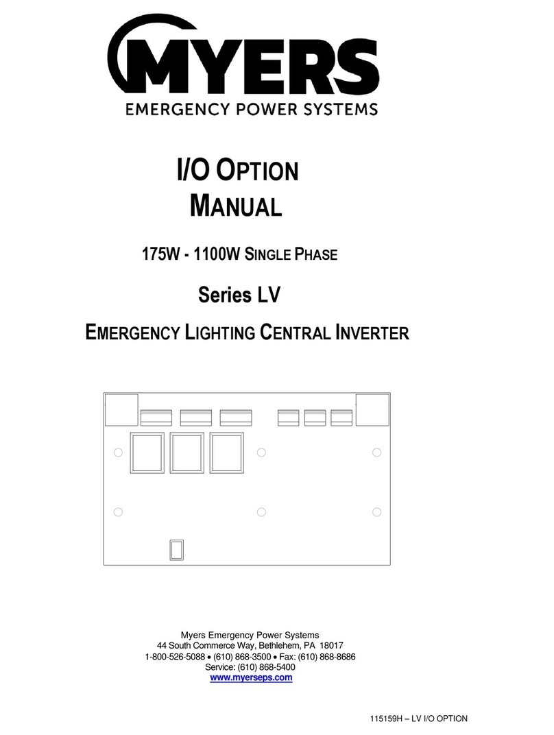 MYERS LV Series manual