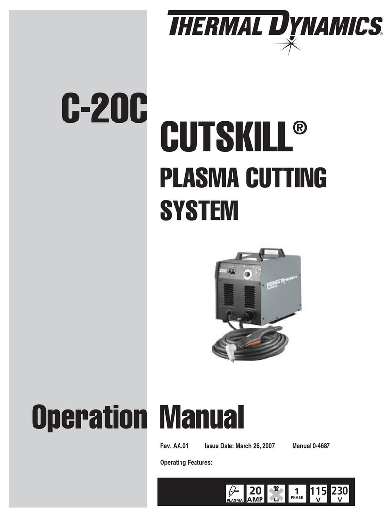 Thermal Dynamics CUTSKILL C-20C User manual