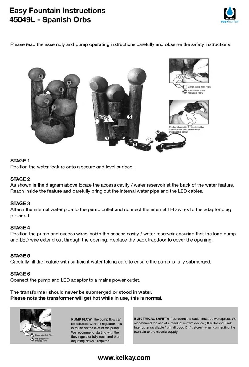 Kelkay Easy Fountain Spanish Orbs instructions