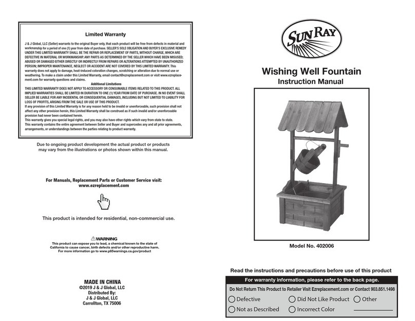 SUNRAY 402006 instruction manual