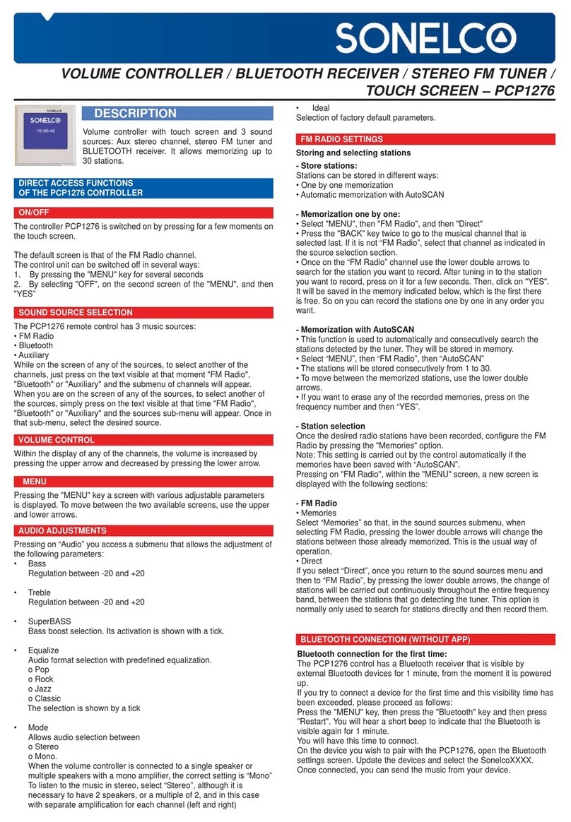 Sonelco PCP1276 quick start guide Sonelco PCP1276 quick start guide