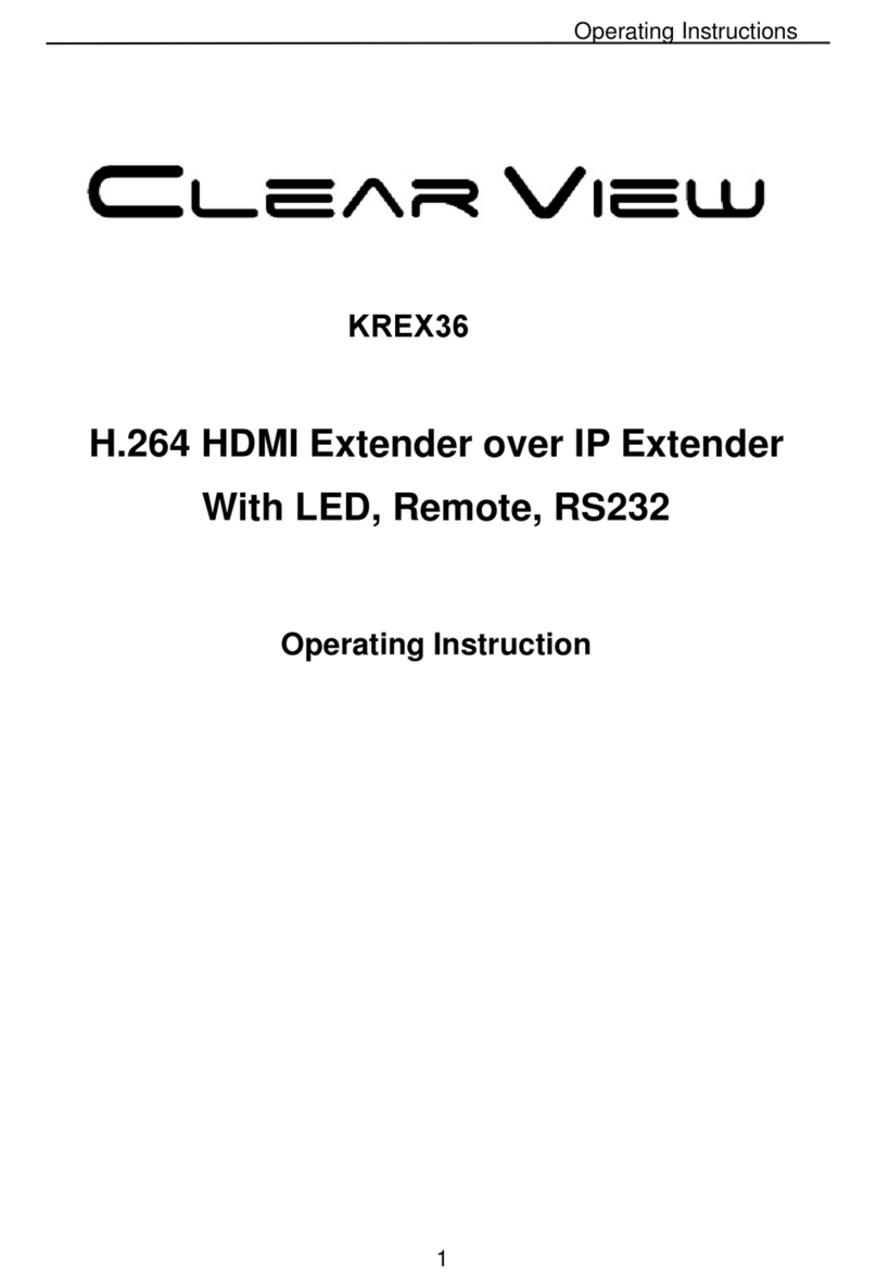 ClearView KREX36 Operating	 instruction