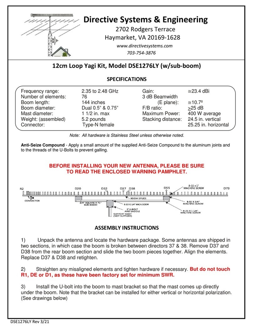 Directive Systems & Engineering DSE1276LY User manual Directive Systems & Engineering DSE1276LY User manual