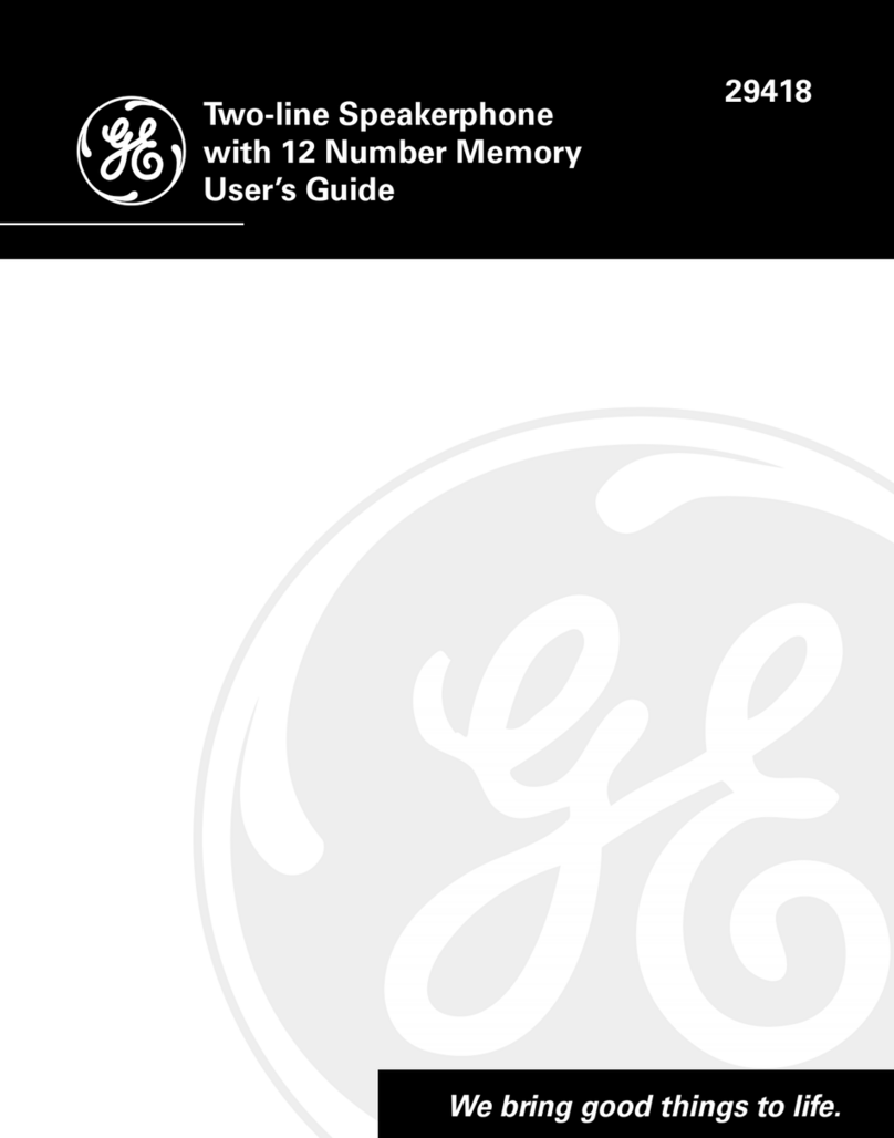 GE 29418 User manual