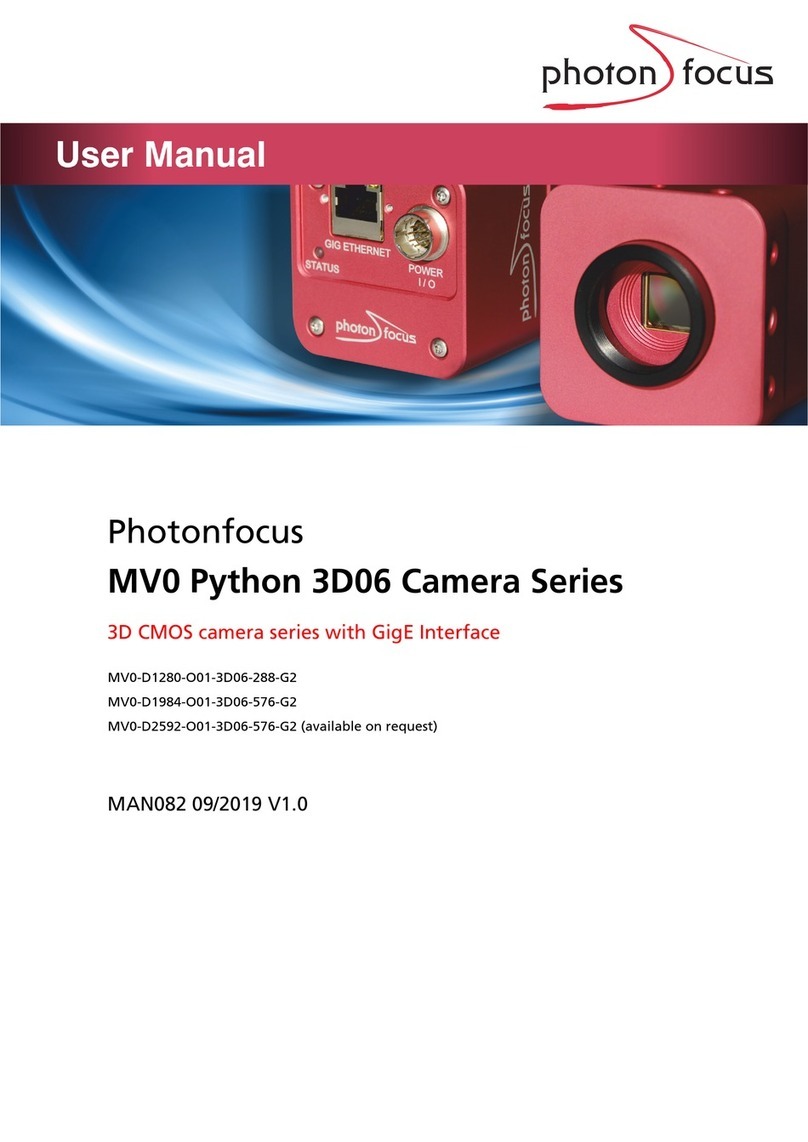 Photon Focus Python MV0-D1280-O01-3D06-288-G2 User manual