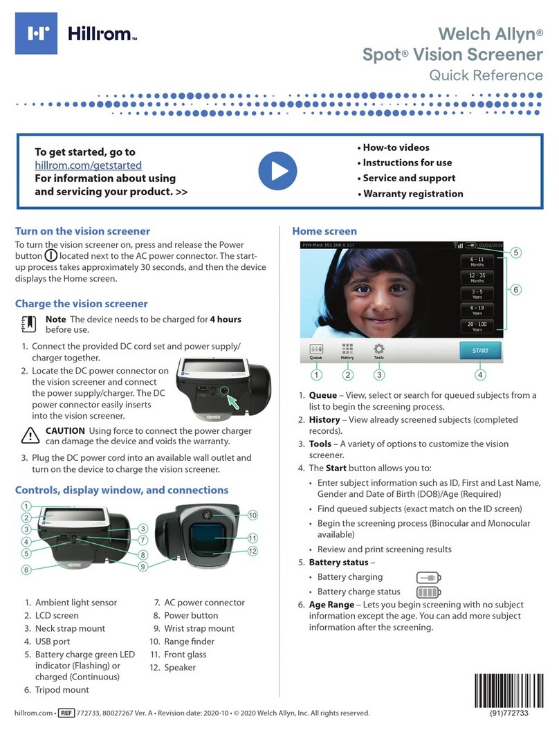 Hillrom Welch Allyn Spot quick reference