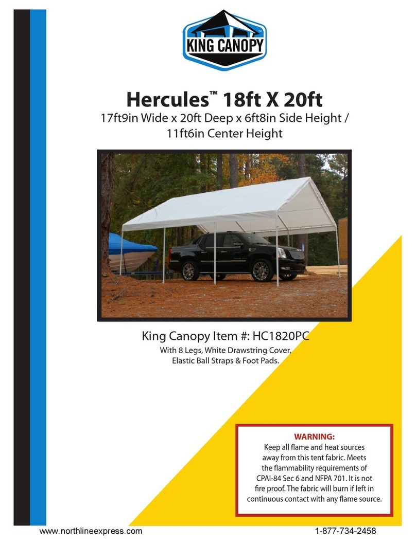 KING CANOPY Hercules HC1820PC User manual