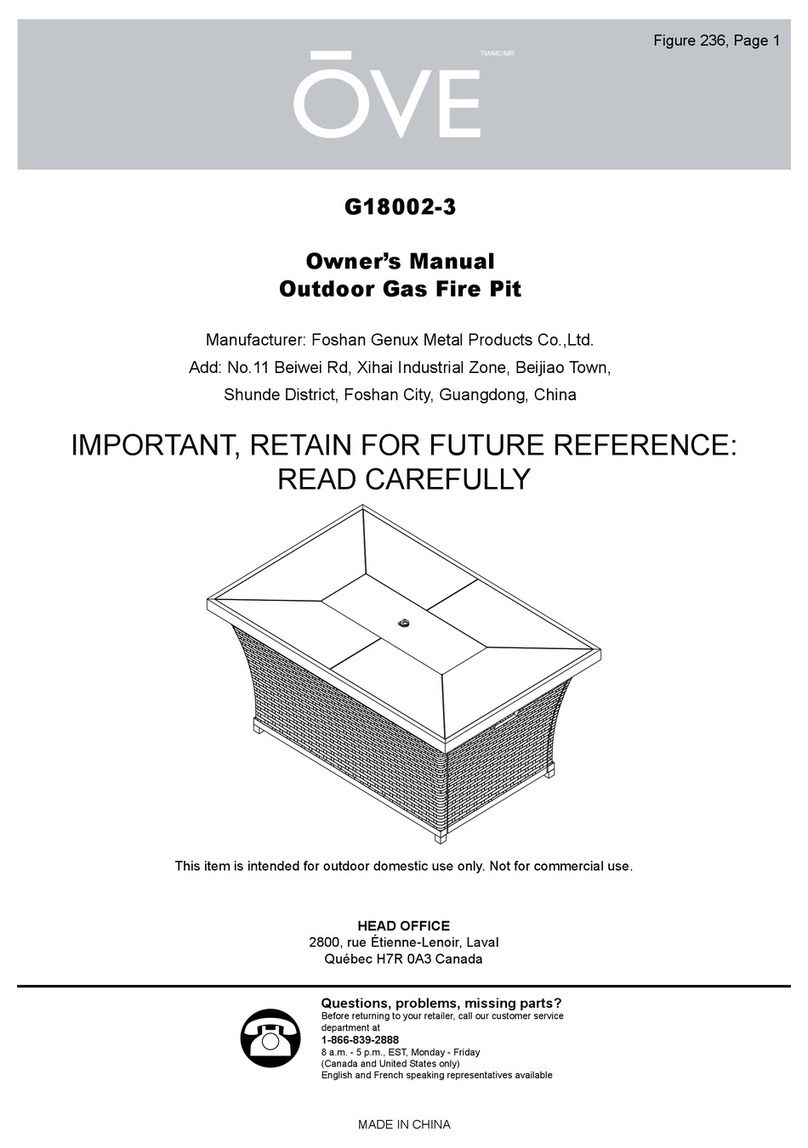 OVE G18002-3 owner's manual
