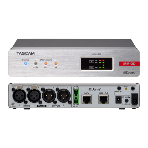 Tascam MM-2D-E owner's manual Tascam MM-2D-E owner's manual