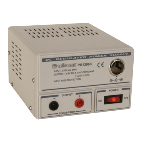 Velleman PS1306C User manual