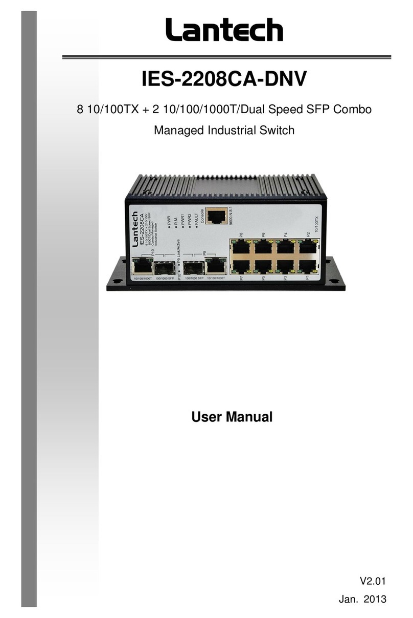 Lantech IES-2208CA-DNV User manual Lantech IES-2208CA-DNV User manual