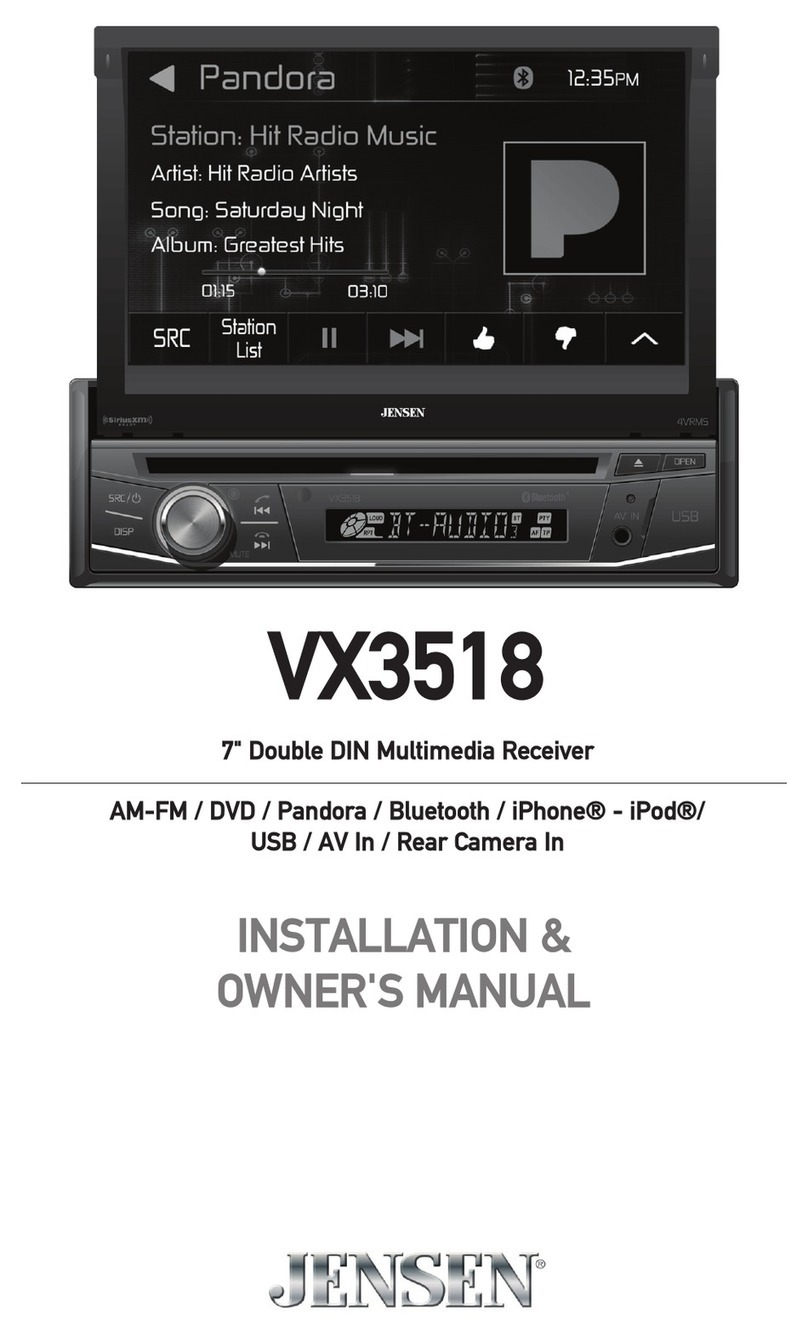 Jensen VX3518 Operating instructions Jensen VX3518 Operating instructions