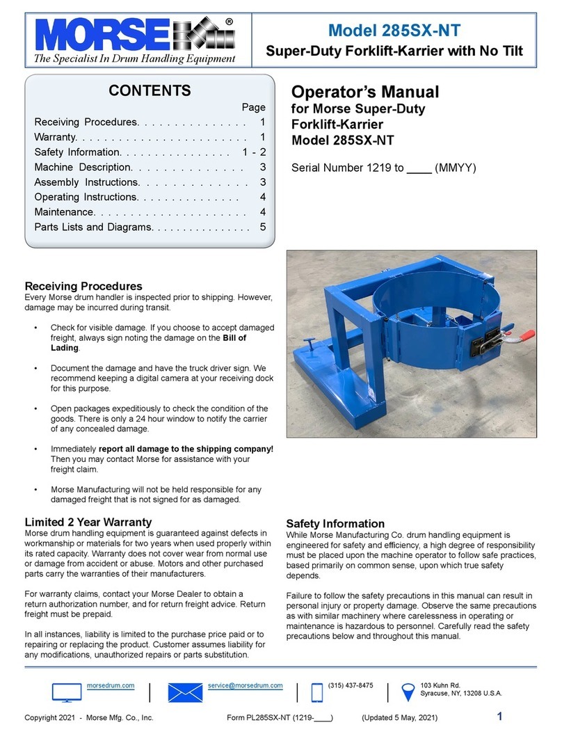 morse 285SX-NT Operator's manual