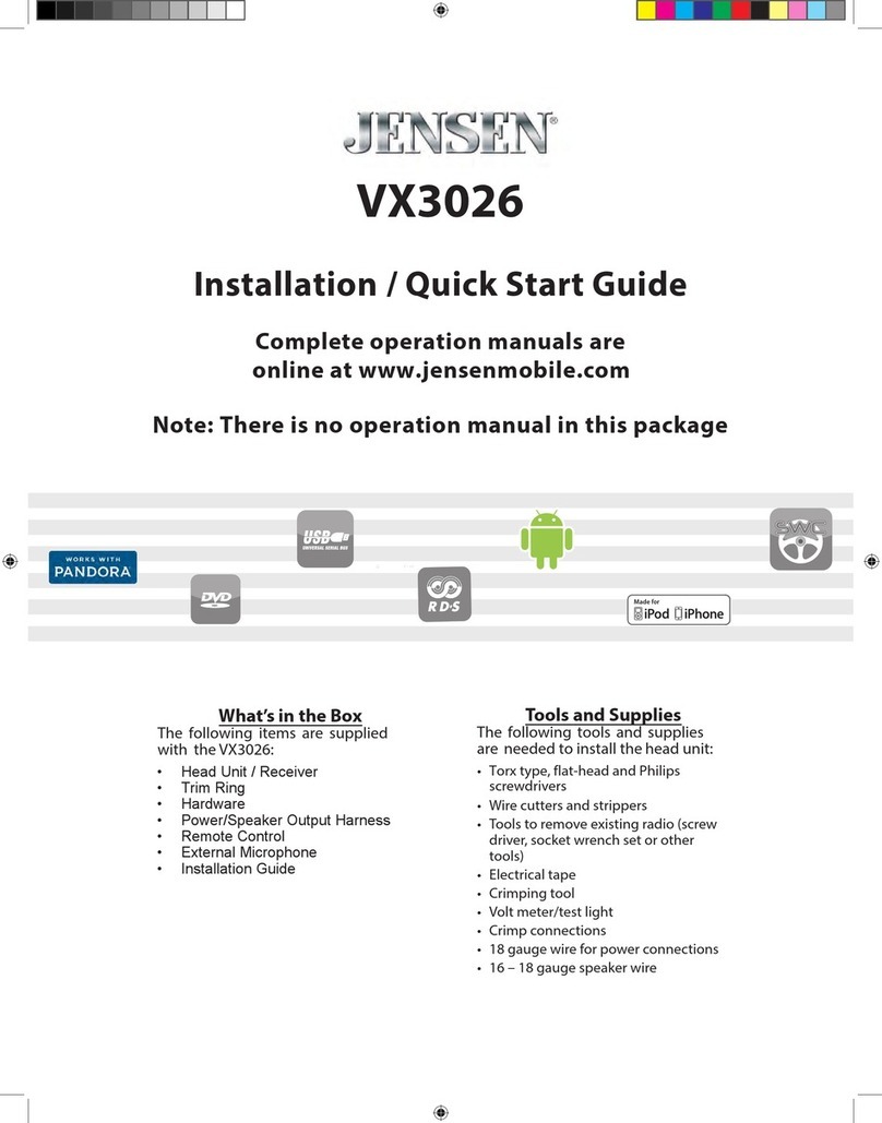 Jensen VX3026 Datasheet