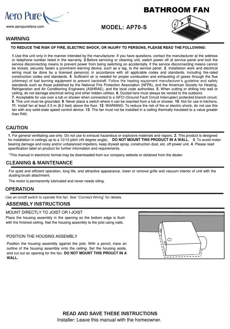 AeroPure AP70-S User manual