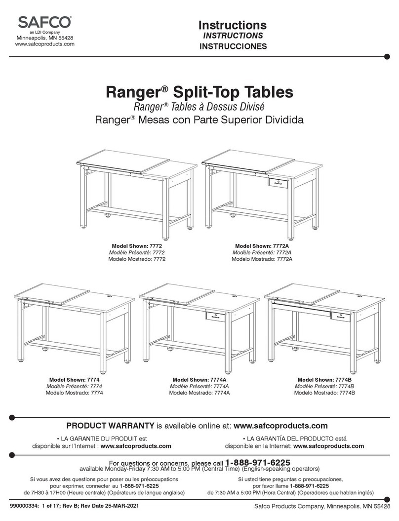 LDI Spaces SAFCO Ranger 7772 instructions LDI Spaces SAFCO Ranger 7772 instructions