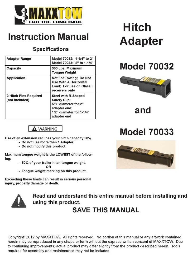 MAXXTOW 70032 instruction manual